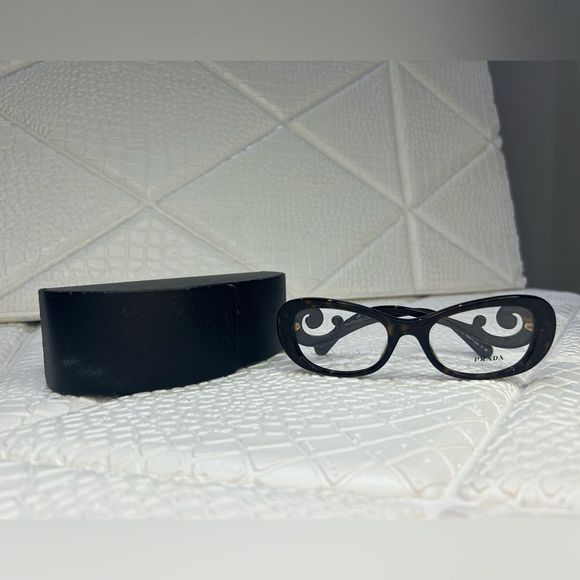 Prada Black Swirl Arm Sunglasses - Picture 11 of 12